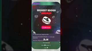 DOGS AIRDROP  TeleDogsAirdropbot  dogscoinairdrop airdrop dogsairdroptelegram crypto [upl. by Oona]