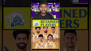 CSK Retained Players [upl. by Sivia]