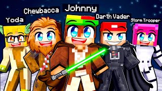 Having a STAR WARS FAMILY in Minecraft [upl. by Abate]