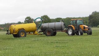 Slurry spreading two tankers [upl. by Etsirhc]