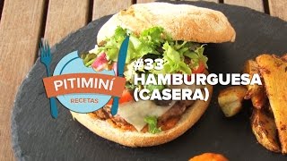 Hamburguesa a la plancha estilo Fosters Hollywood Casera Americana [upl. by Atinel738]