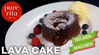 🍩 Chocolate Lava Cake – der leckerste Schokokuchen der Welt mit flüssigem Kern [upl. by Smukler]