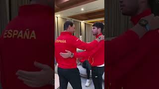 Nadal MEETS UP with Davis Cup team 🇪🇸 shorts tennis [upl. by Keefer]