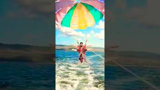 Time 2 experience D thrill of flying parasailing youtubeshorts shorts reels video shortvideo [upl. by Penthea866]