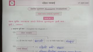 १० पंडिता रमाबाईstd 7thLesson 10 Pandita Ramabaiपाठ१० पंडिता रमाबाईCCE PatternMarathi workbook [upl. by Ycniuq]