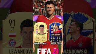 🇵🇱 ROBERT LEWANDOWSKI worst vs best card in EVERY FIFA 1024⚽ fifa fc24 fc25 lewandowski [upl. by Bonina780]