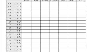 Stundenplan  Tagesplan  Wochenplan zum Ausdrucken erstellen Open Office Calc Für Anfänger [upl. by Nottage]