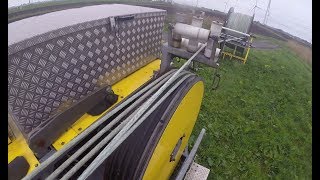 110KV Freileitung Seilzug unter Hochspannung [upl. by Nimaj]