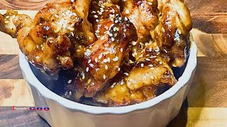 VLOGTOBER EPISODE 2  THE BEST CHICKEN TERIYAKI WINGS YOU’LL MAKE AT HOME  EASY RECIPE [upl. by Aicekan]