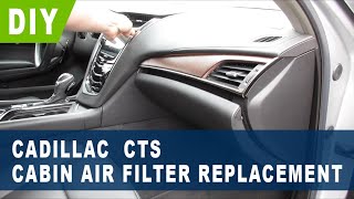 Cadillac CTS Cabin Air Filter Replacement  2015 2016 2017 2018 2019 [upl. by Ledarf866]