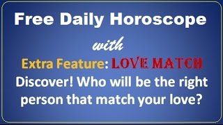 Free Daily Horoscope for Today  Your Zodiac Sign Daily Prediction [upl. by Ajnek]