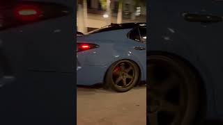 Toyota Camry cavalry blue low airsuspension love lifestyle build mods mods aftermarket [upl. by Lednar]