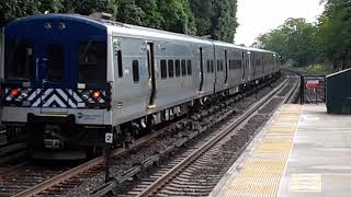 Railfanning at Metro North Ludlow Station 81919 [upl. by Irollam]