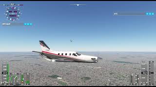 Daher TBM 930 depart Detroit to Toronto [upl. by Martell]