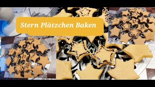 Stern Plätzchen Baken  How to make Biscuits [upl. by Teage]