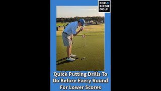 Simple Putting Drills To Do Before Every Round For Better Scores Immediate Feedback golf [upl. by Bomke]