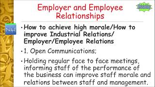 9 Employer and Employee Relations for Leaving Cert Business [upl. by Rowley]