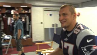 Rob Gronkowski Dunkin Donuts Commercial Outtakes [upl. by Pussej]