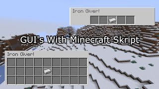 Skript GUI Tutorial  Minecraft Skript Tutorial 2024 [upl. by Vitus]