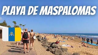 Playa de Maspalomas beach walk  Maspalomas  Gran Canaria  February 2022 [upl. by Einhorn]