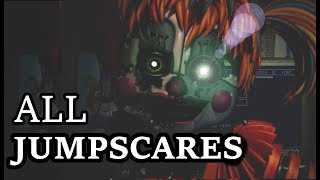 ALL Jumpscares  FNaF Pizzeria Simulator [upl. by Ennaimaj]