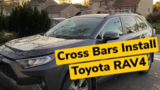 How To Install Yitamotor Roof Rack Cross Bars on a 20192022 Toyota RAV4 Full Steps  Easy DIY [upl. by Anika370]