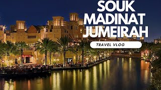 Souk madinat jumeirah dubai  night tour  burj al arab hotel view [upl. by Ycnalc]