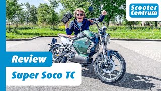 SUPER SOCO TC  ELEKTRISCHE CAFE RACER BROMFIETS  ALLE DETAILS REVIEW 2022 [upl. by Yanal]