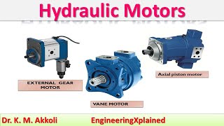 Hydraulic Motors Working  Fluid Power System [upl. by Eznyl]