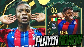 WILFRIED ZAHA 86 WINTER WILDCARD PLAYER REVIEW❄️  FIFA 22 [upl. by Nathanson]