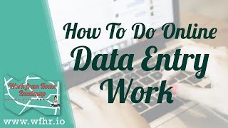 HOW TO DO ONLINE DATA ENTRY WORK  JASON DULAY [upl. by Yelrahc]