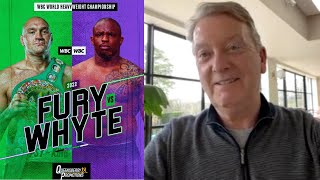 FRANK WARREN REACTS TO WINNING THE PURSE BID FOR FURY v WHYTE BEATING EDDIE HEARN WITH 41M FIGURE [upl. by Ddart]