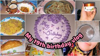 my 19th birthday vlog 🎂cake making decorating funhustleALLYYA KHAN [upl. by Delinda761]