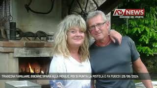 TRAGEDIA FAMILIARE 89ENNE SPARA ALLA MOGLIE POI SI PUNTA LA PISTOLA E FA FUOCO  26092024 [upl. by Eugor]