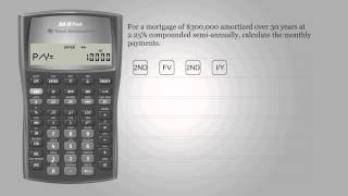 Mortgage payments – Texas Instruments BA II PLUS [upl. by Ddarb]