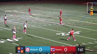 Walpole Varsity Field Hockey vs Natick [upl. by Ylloj]