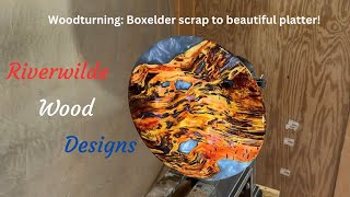 Woodturning Boxelder Platter [upl. by Virgin]