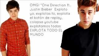 One Direction ft Justin Bieber  Beauty And A Beat with Live While Were Young Lyrics [upl. by Innek]