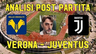 VERONA JUVENTUS ANALISI POST PARTITA [upl. by Dickson]