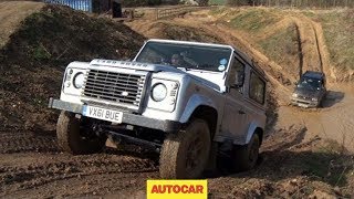 Suzuki Jimny vs Land Rover Defender  Autocar [upl. by Medardas]