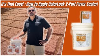 Colorlock Two Part Paver Sealer Application [upl. by Shevlo]