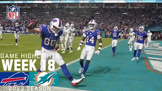 Buffalo Bills vs Miami Dolphins  2023 Week 18 Game Highlights [upl. by Leventhal]