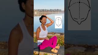 ACUPRESSURE BAIHUI POINT bettermemory headaches holistichealth BaiHui Du20 [upl. by Dev]