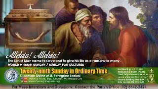 LIVE 6PM Anticipated Mass  Twentyninth Sunday in Ordinary Time  October 19 2024 [upl. by Niwrehs]