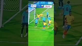 GOLAZO DE JUANFER QUINTERO Colombia VS uruguay GOL FUTBOL quintero golcaracol [upl. by Selmore]