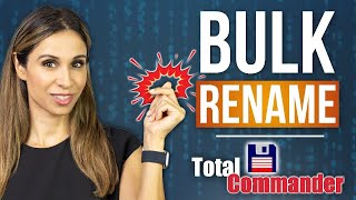 How to BULK Rename Files with a cool tool 👉🏼 Total Commander Advanced Rename Options [upl. by Krid174]