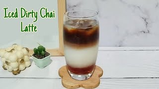 How To Make Iced Dirty Chai Latte  Iced Dirty Chai Latte Recipe [upl. by Hosbein]