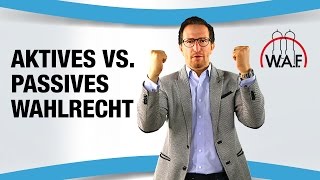 Aktives und passives Wahlrecht bei der Betriebsratswahl  Wo ist der Unterschied  Betriebsratswahl [upl. by Enoob264]