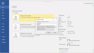 How to Remove Password for a document in Word 2016 [upl. by Housum]