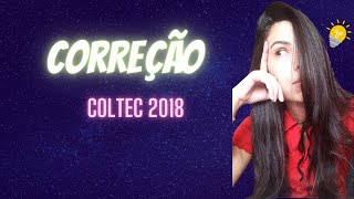 Correção COLTEC Matemática 2018 [upl. by Hattie]